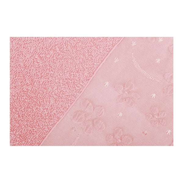 Sada 2 ružových uterákov z bavlny Marianis, 50 x 90 cm