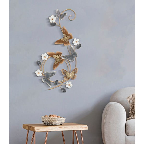 Kovová nástenná dekorácia 45x88 cm Delis – Mauro Ferretti-image-1