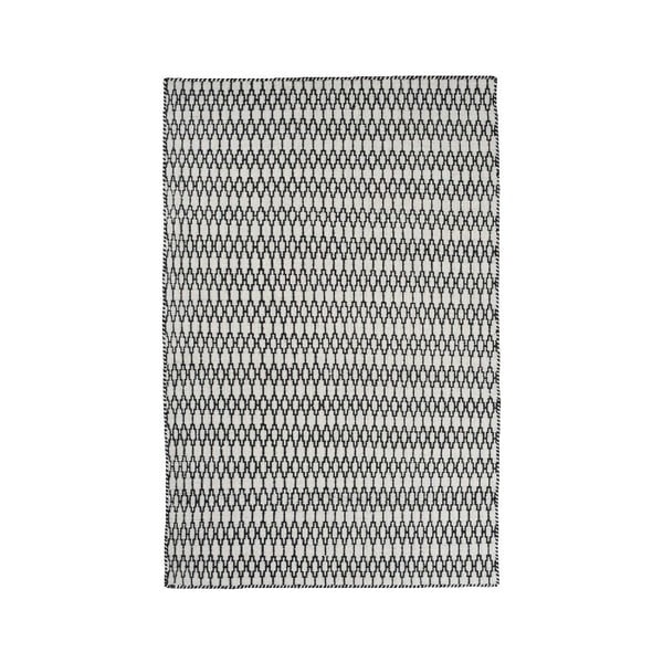 Vlnený koberec Linie Design Elliot White Black, 200x300 cm