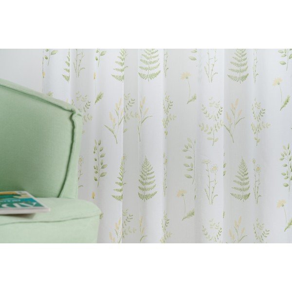 Bielo-zelená záclona 140x245 cm Caledonia – Mendola Fabrics-image-3