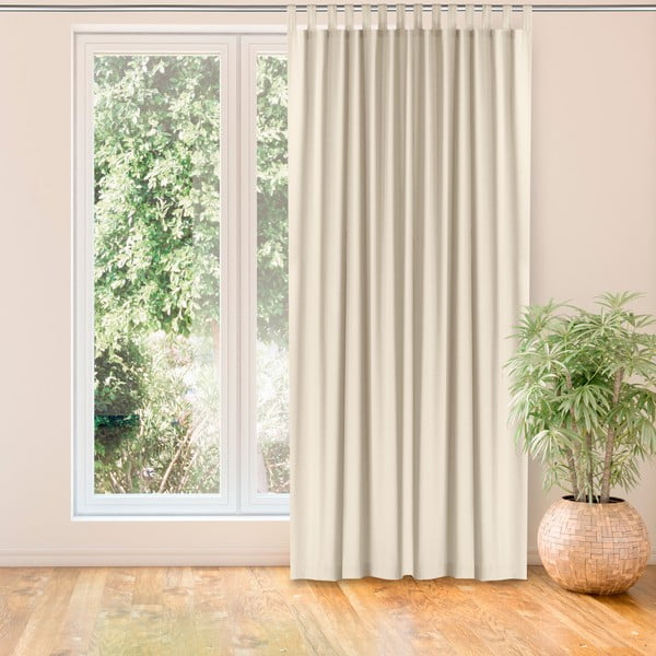 Krémový záves 220x245 cm Carmena - Homede-image-1