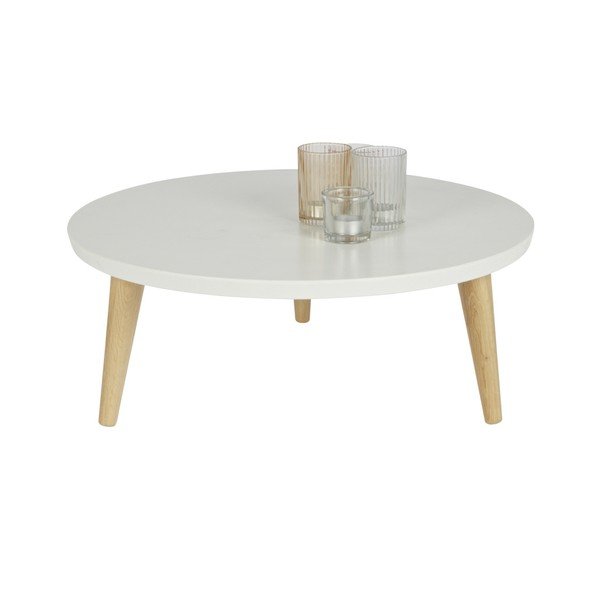 Konferenčný stolík z borovicového dreva WOOOD Elin, Ø 40 cm-image-1