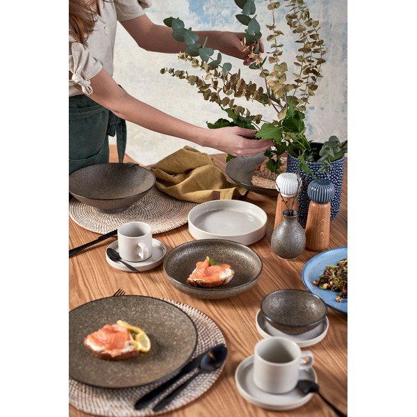 Zelená zástera s prímesou ľanu Really Nice Things Delantal Green Moss-image-3