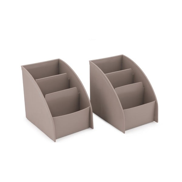 Béžový plastový kúpeľňový organizér na kozmetiku – Hermia-image-4