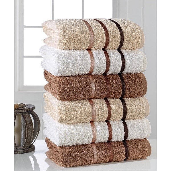 Súprava 6 uterákov Pure Cotton Towel, 50 x 90 cm
