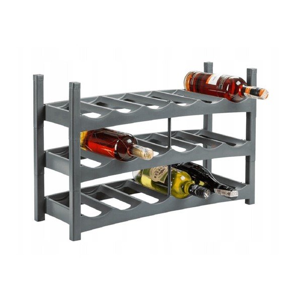 Sivý plastový stojan na víno Vario - Rotho-image-4