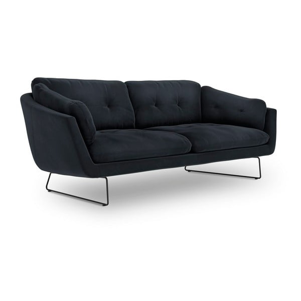 Tmavomodrá pohovka so zamatovým poťahom Windsor & Co Sofas Gravity-image-2