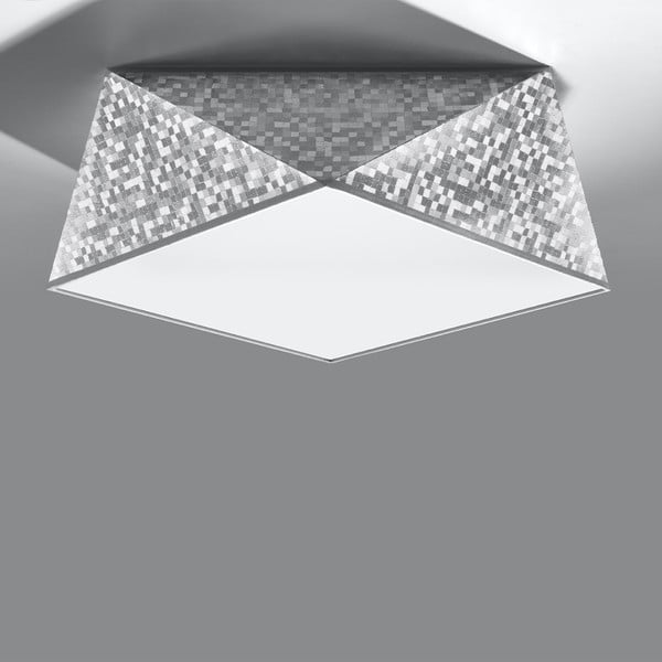 Stropné svietidlo v striebornej farbe 35x35 cm Koma – Sollux-image-2