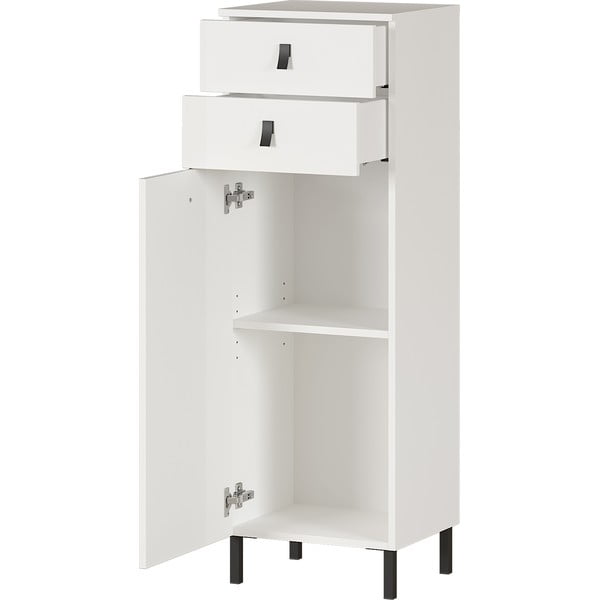 Biela skrinka Germania Tulsa, výška 119 cm-image-2