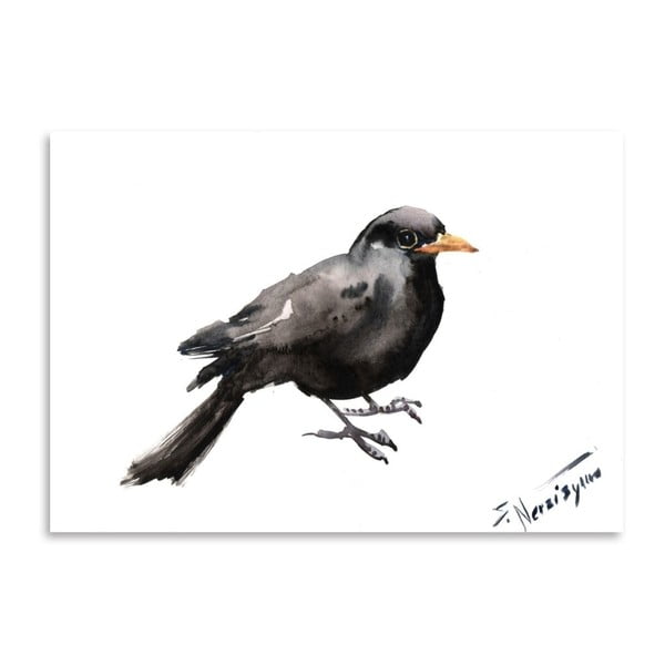 Autorský plagát Blackbird od Surena Nersisyana, 30 x 21 cm