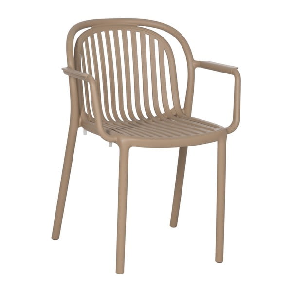 Béžová plastová jedálenská stolička Alia – Ixia