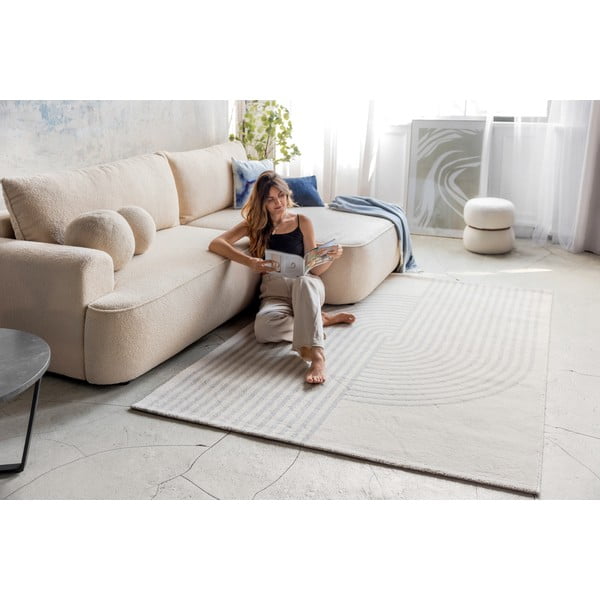 Sivý/krémovobiely koberec 200x290 cm Zen – Universal-image-3