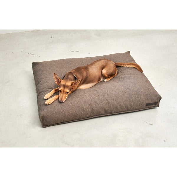 Hnedý matrac pre psa z materiálu buklé 120x90 cm Mondo Chocolate L – MiaCara-image-3