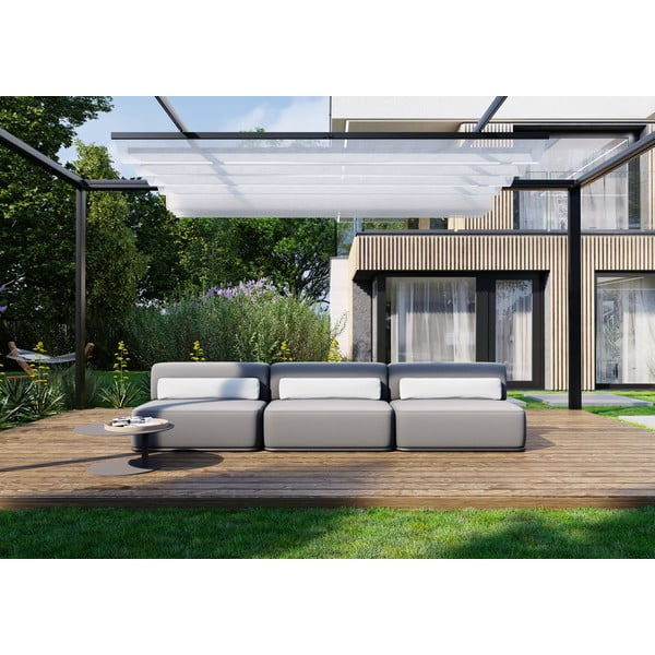 Svetlosivá záhradná modulárna pohovka 306 cm Straw – Sit Sit-image-3