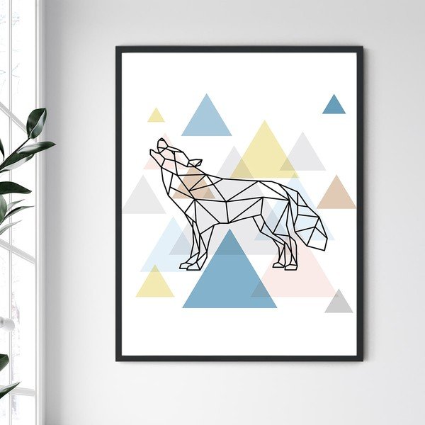 Nástenný obraz v ráme North Carolina Frame Wolf III, 30 x 40 cm