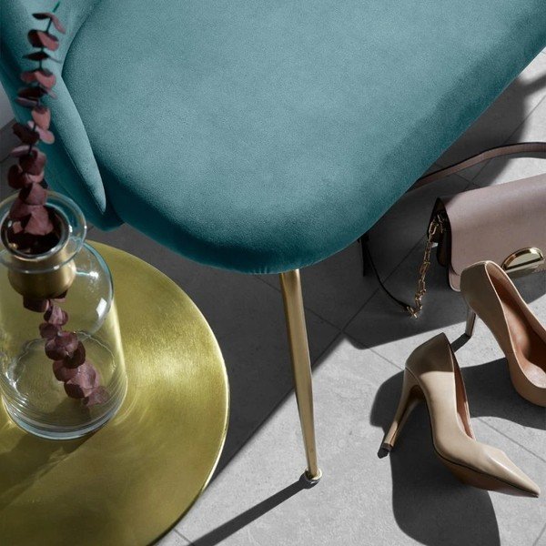 Hliníkový okrúhly odkladací stolík ø 39 cm Rhet – Kave Home-image-3