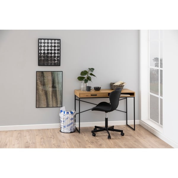 Pracovný stôl v dekore divokého duba Actona, 110 x 45 cm-image-3