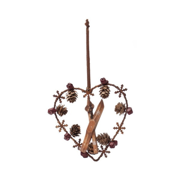 Závesná dekorácia Antic Line Heart Ornament