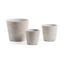 Betónové kvetináče v súprave 3 ks ø 23,5 cm Low – Kave Home