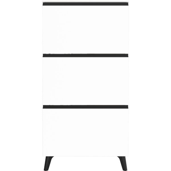 Biela výklopná skrinka na topánky Scarpa - Germania-image-1