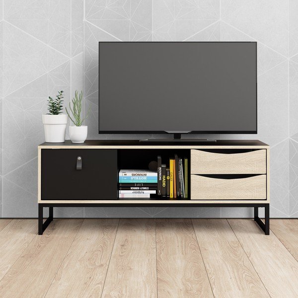 Čierny TV stolík Tvilum Stubbe-image-1