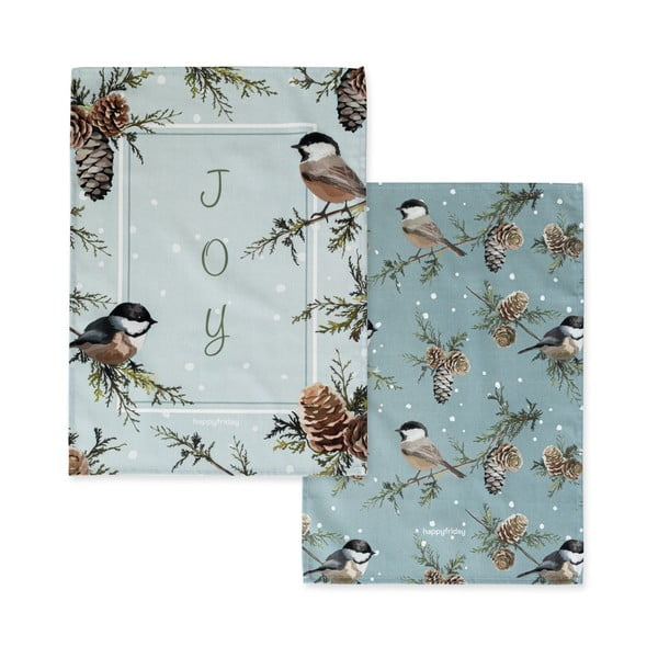 Bavlnené utierky v súprave 2 ks 50x70 cm Sparrow – Happy Friday