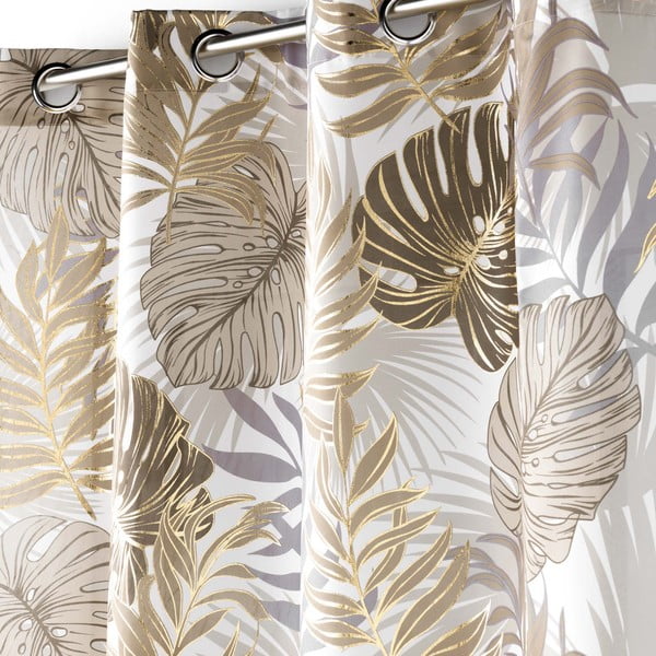 Záves v béžovej a zlatej farbe 140x280 cm Mogador – douceur d'intérieur-image-1