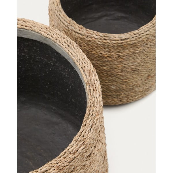 Obaly na kvetináče v súprave 2 ks z cementu ø 35 cm Sigal – Kave Home-image-2