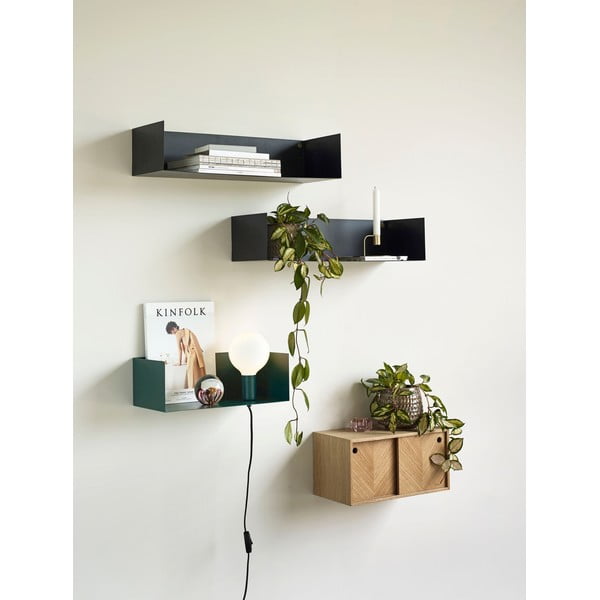 Nástenná polica z dubového dreva Hübsch Herringbone-image-1