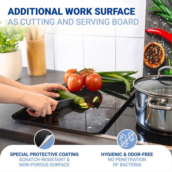 Kryty na sporák v súprave 2 ks z tvrdeného skla 52x30 cm Rosemary - Maximex-image-4