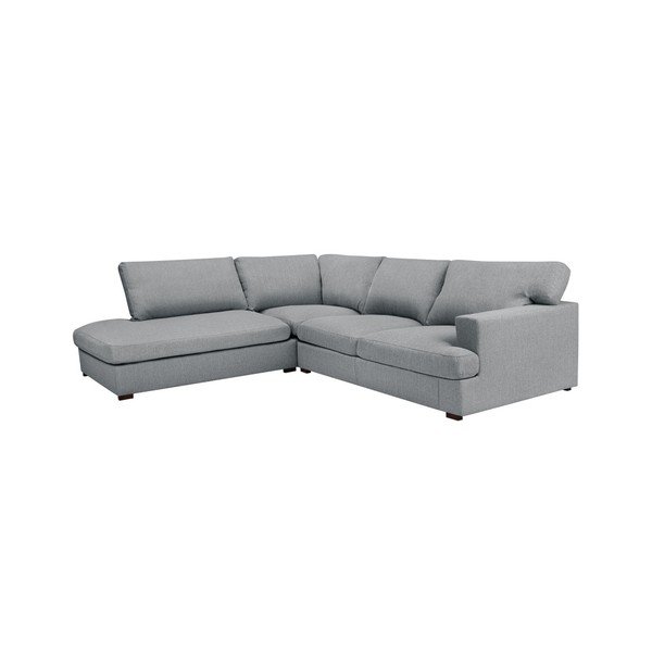 Sivá rohová pohovka Windsor & Co Sofas Daphne, ľavý roh-image-1