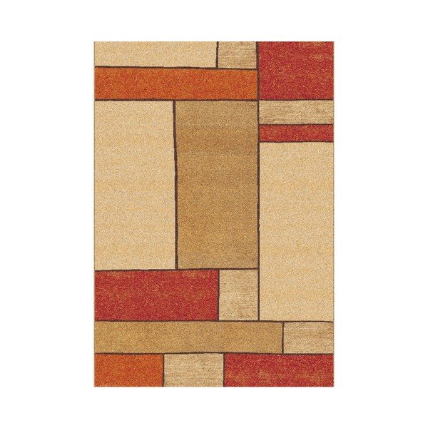 Oranžový koberec Universal Squaro, 133 x 190 cm