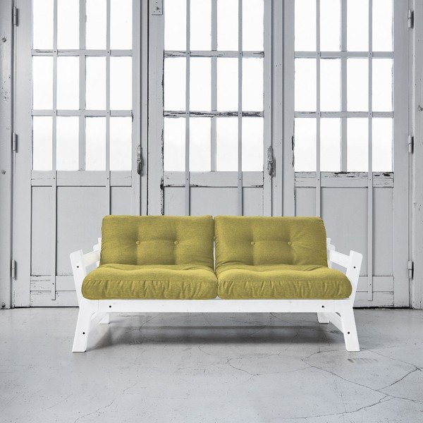 Rozkladacia pohovka Karup Step White/Avocado Green-image-1