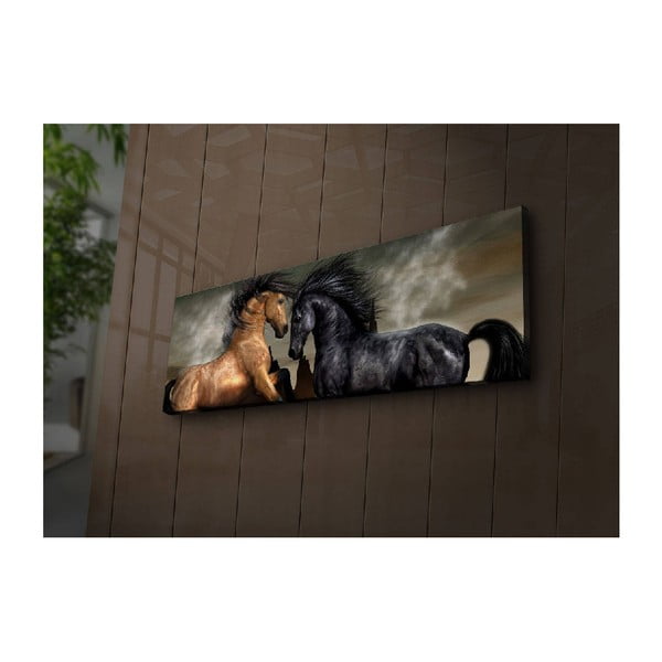 Podsvietený obraz Bradley, 90 × 30 cm
