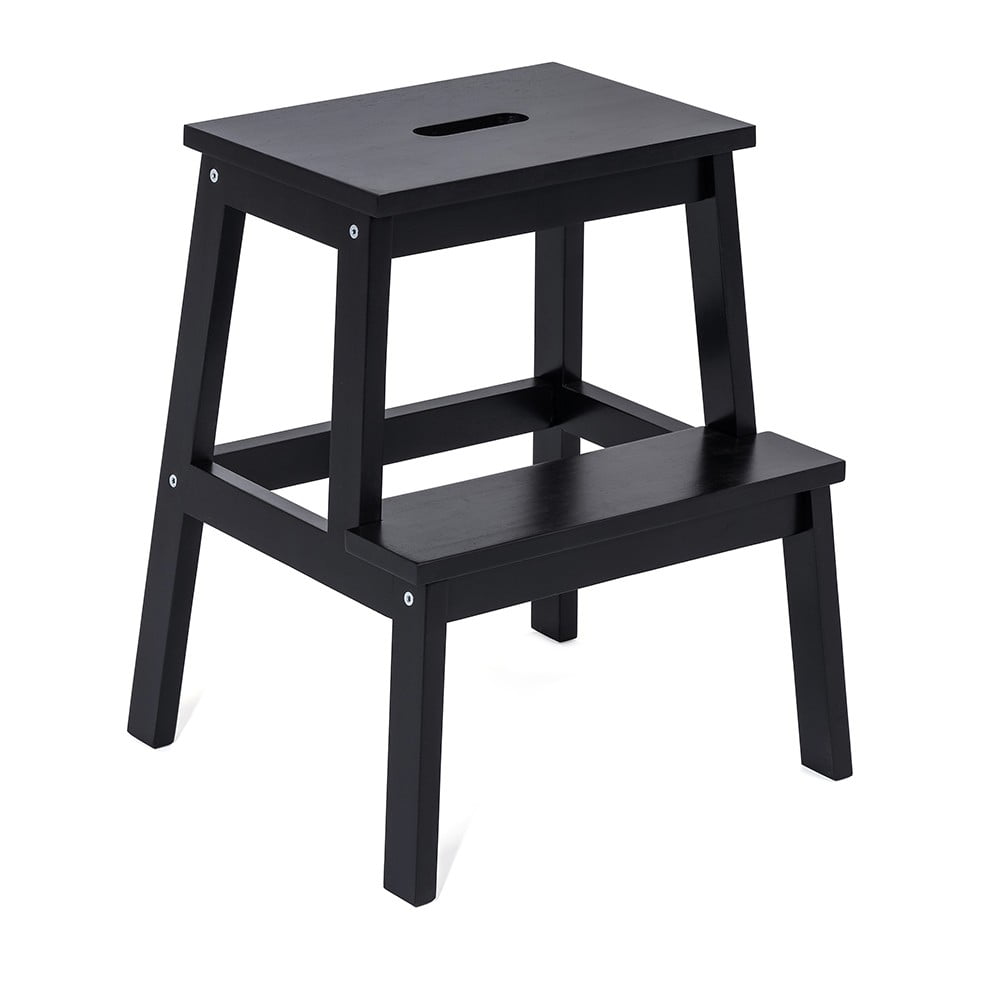 Čierna stolička z kaučukového dreva Corg - Bonami Selection