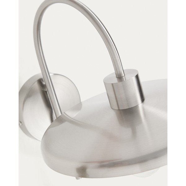 Nástenné svietidlo v striebornej farbe ø 27 cm Nuvira – Kave Home-image-4