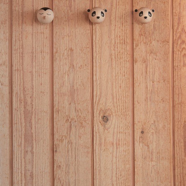Nástenný háčik z bukového dreva v prírodnej farbe Panda – OYOY Mini-image-2