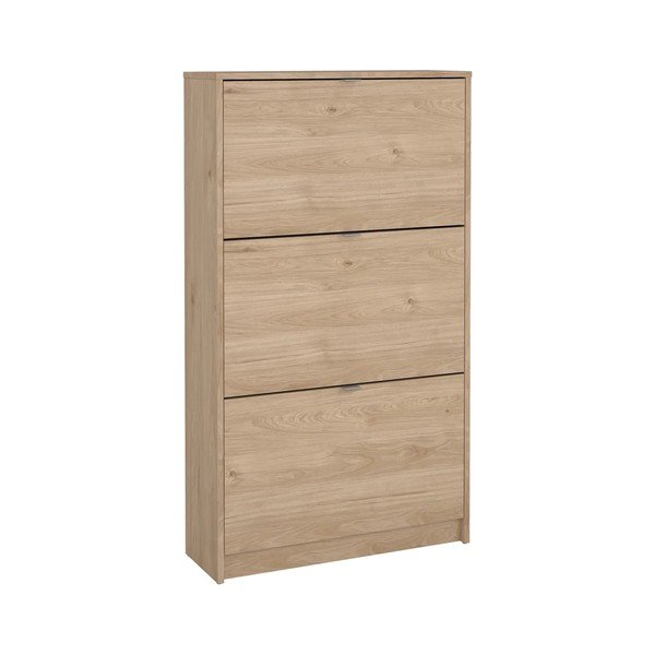 Výklopná skrinka na topánky v dekore duba v prírodnej farbe 70x124x24 cm Shoes – Tvilum
