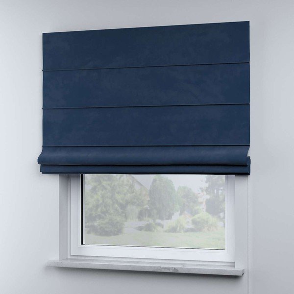 Modrá rímska roleta 170x130 cm Posh Velvet - Yellow Tipi-image-4