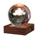 Tmavohnedá svetelná dekorácia na USB Amber – Gingko