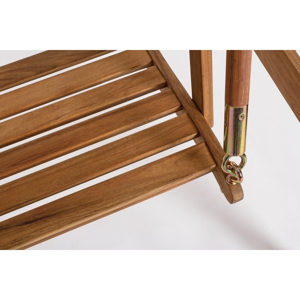 Drevená záhradná hojdačka v prírodnej farbe Noemi – Bizzotto-image-4