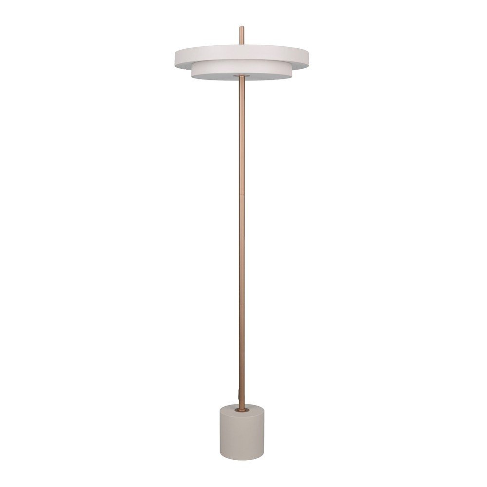E-shop Slonovinová LED stojacia lampa so stmievačom (výška 138 cm) Keaton – Trio