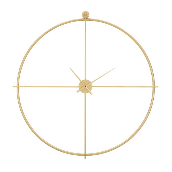 Nástenné hodiny v zlatej farbe Mauro Ferretti Devoria, ⌀ 100 cm