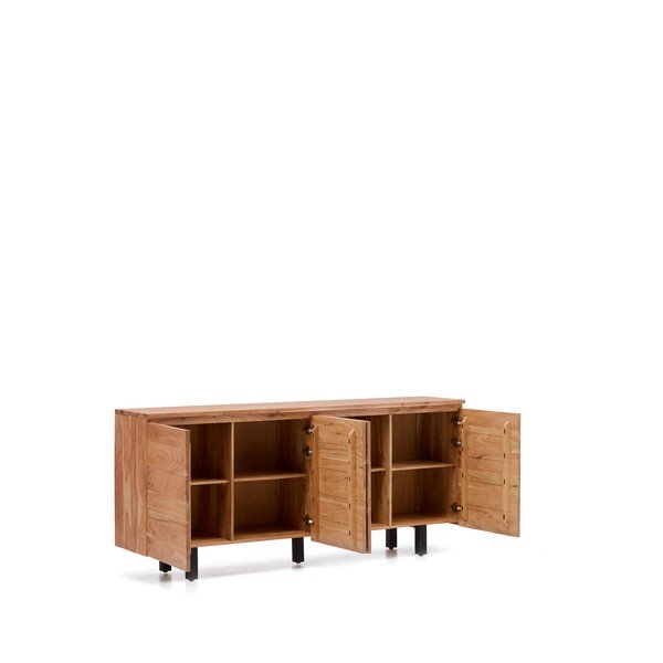 Komoda z masívu akácie v prírodnej farbe 200x88x40 cm Uxue – Kave Home-image-3