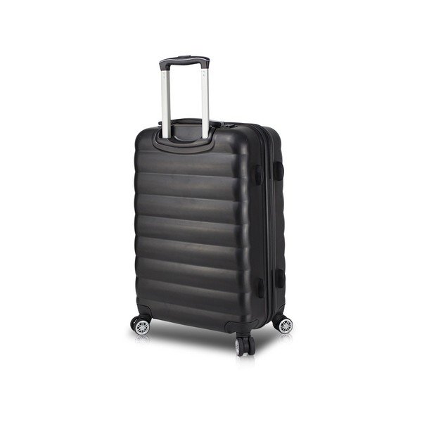 Čierny cestovný kufor na kolieskach s USB portom My Valice COLORS RESSNO Large Suitcase
