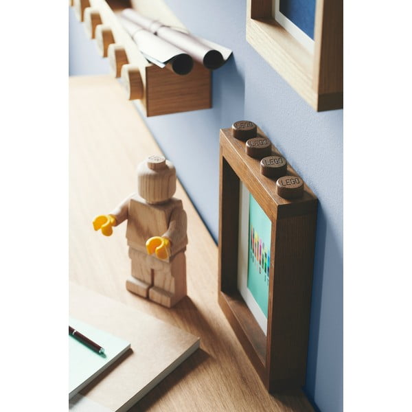 Fotorámik z tmavo moreného dubového dreva LEGO® Wood-image-2