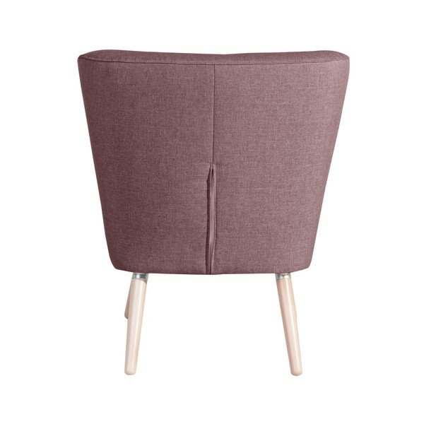 Staroružové kreslo Max Winzer Neele Duro Aubergine-image-1