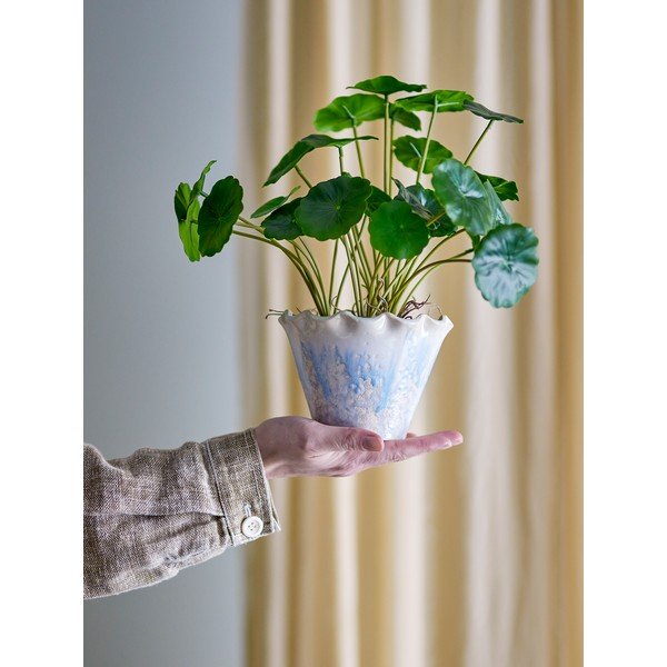 Kameninový obal na kvetináč ø 14 cm Bertha – Bloomingville-image-1