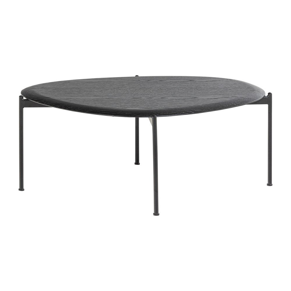 E-shop Čierny konferenčný stolík 67x92 cm Kota – WOOOD