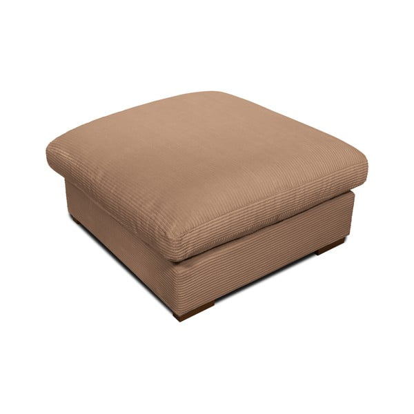 Svetlohnedý menčestrový taburet Comfy – Scandic-image-3